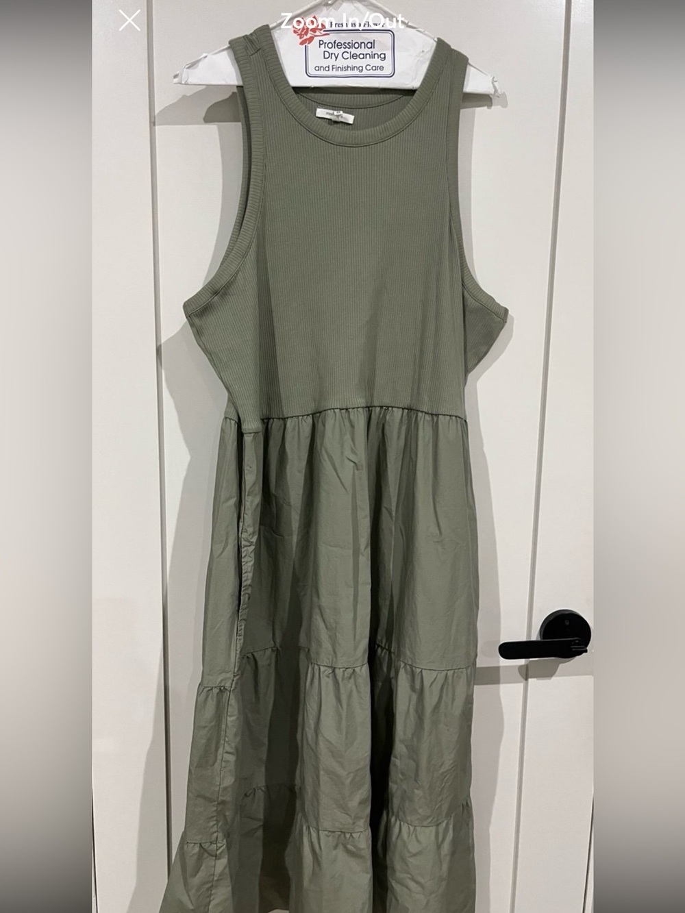 Maurices sleeveless olive green Midi Dress